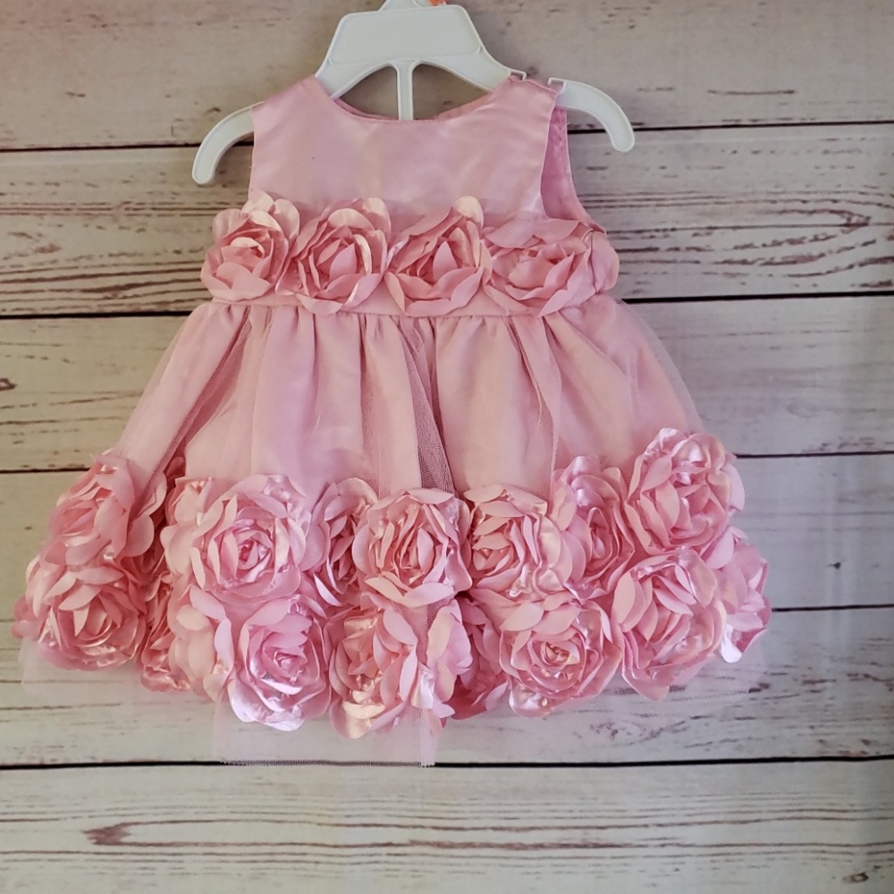 BABY PINK FANCY DRESS W BLOOMERS